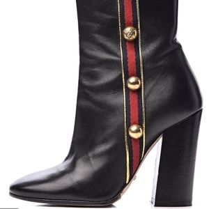 Gucci Black Nero/Oro 431962 Boots/Booties